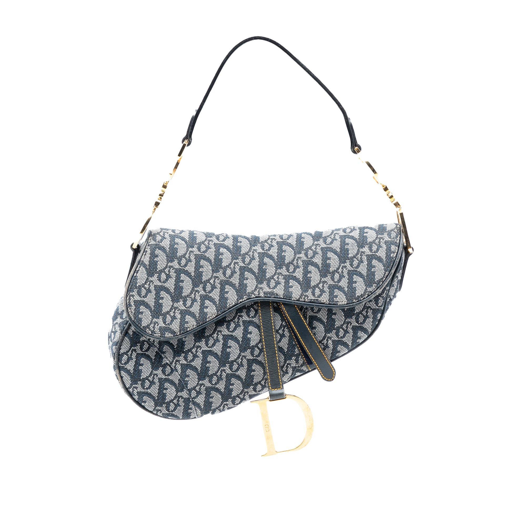 Dior Oblique Canvas Saddle Bag Size ONE SIZE - 1 Thumbnail