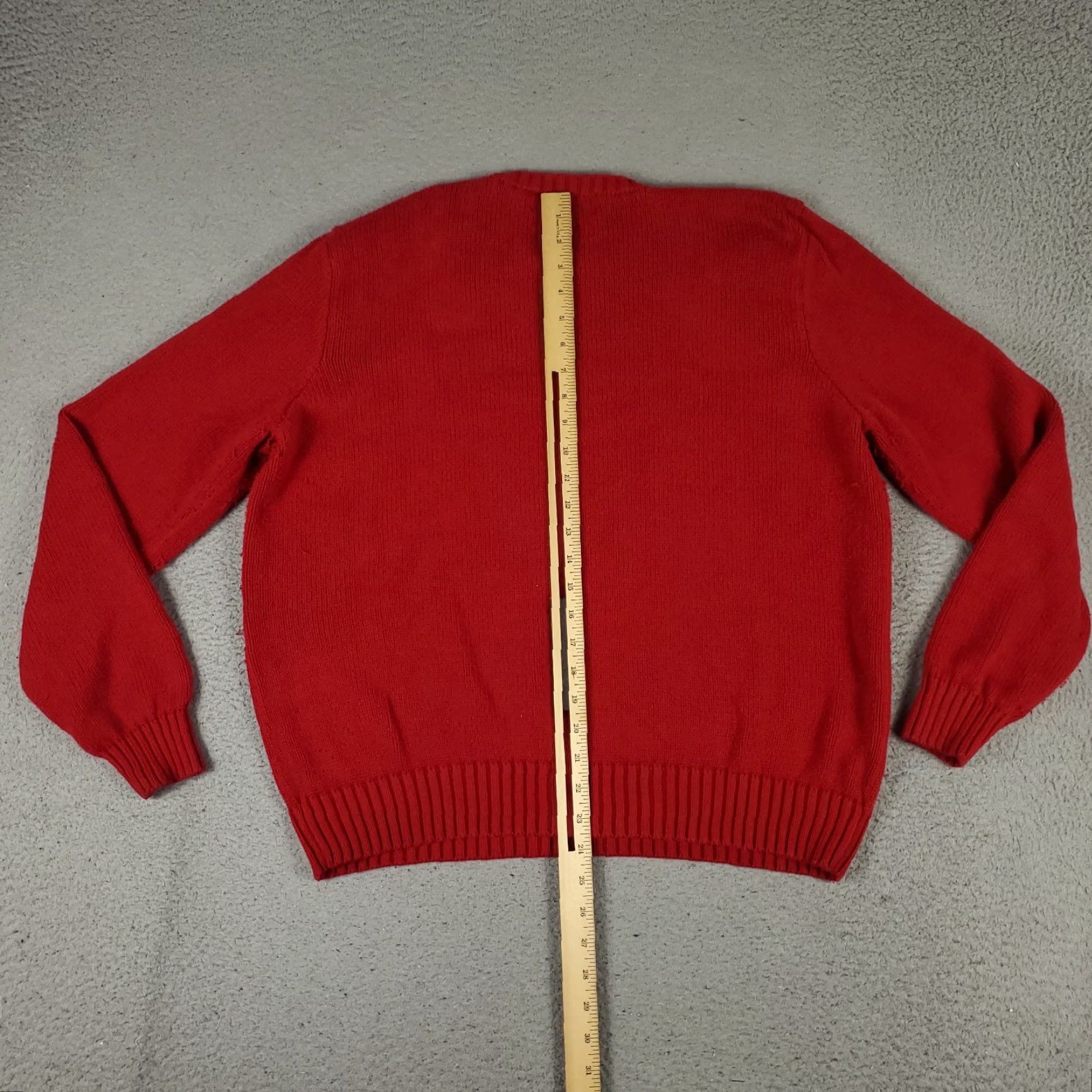 Ralph Lauren Ralph Lauren Sweater Mens Large Red Pony Pullover Crew Neck Cotton Fleece Mens Size US L / EU 52-54 / 3 - 6 Thumbnail