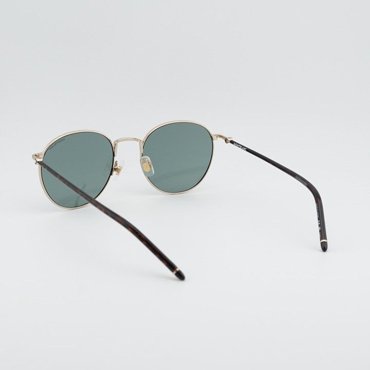 Montblanc Montblanc MB0343SA 002 Sunglasses Gold Round Frame Size ONE SIZE - 5 Thumbnail