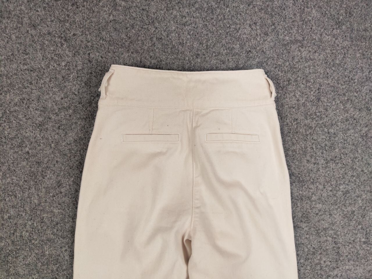 Sezane Sezane Paris Design Beige Denim Jeans with belt Size 34" / US 12 / IT 48 - 10 Thumbnail