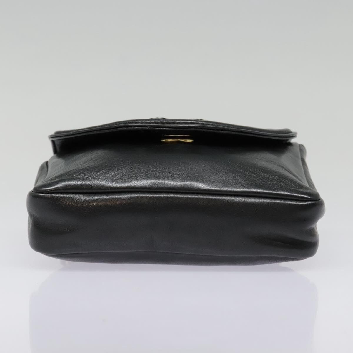 Chanel CHANEL Chain Waist Bag Lamb Skin Black Gold CC Size ONE SIZE - 5 Thumbnail