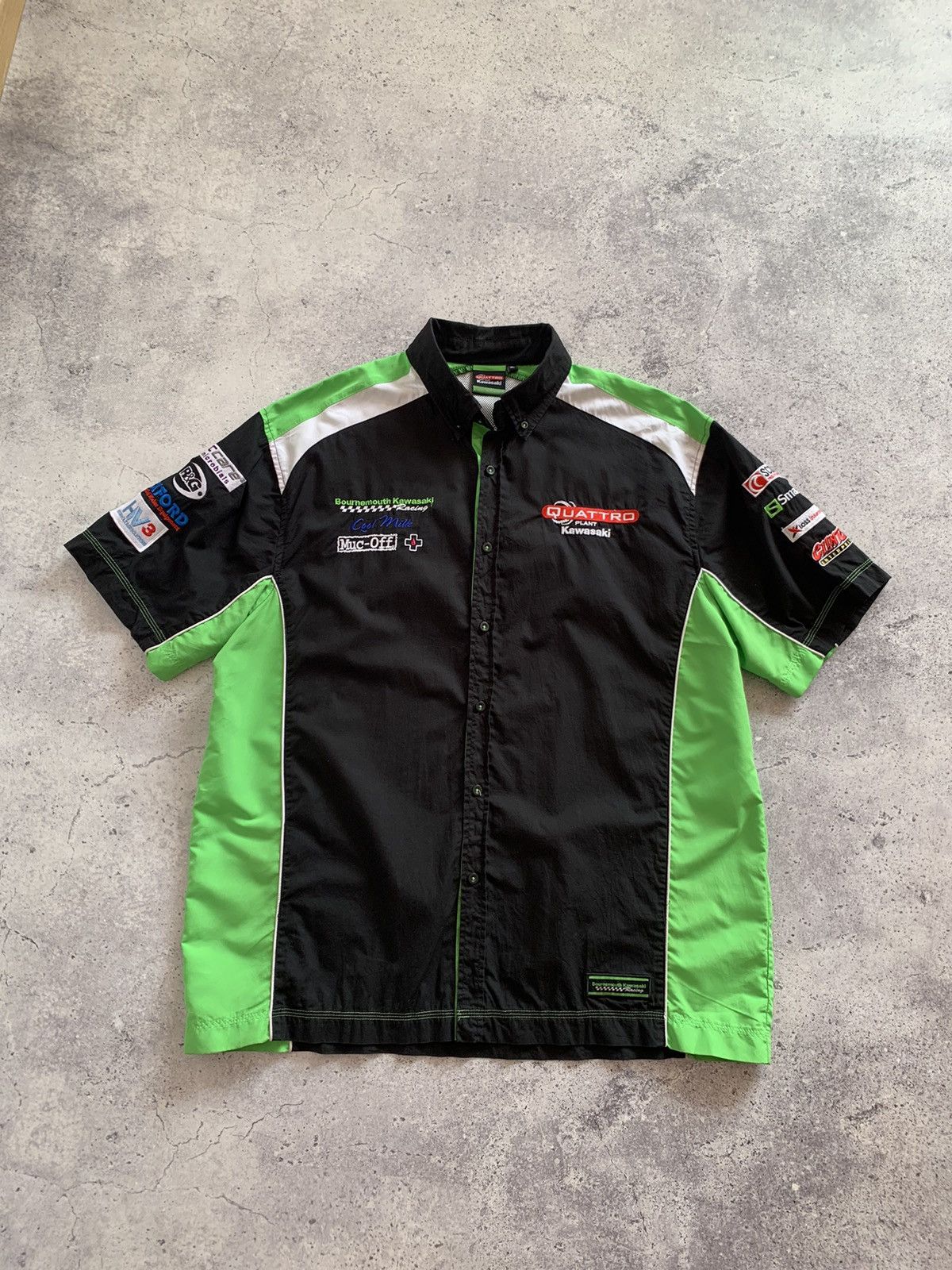 Vintage VTG 90’s Kawasaki Plant Quattro Racing Shirt Size US XL / EU 56 / 4 - 1 Thumbnail