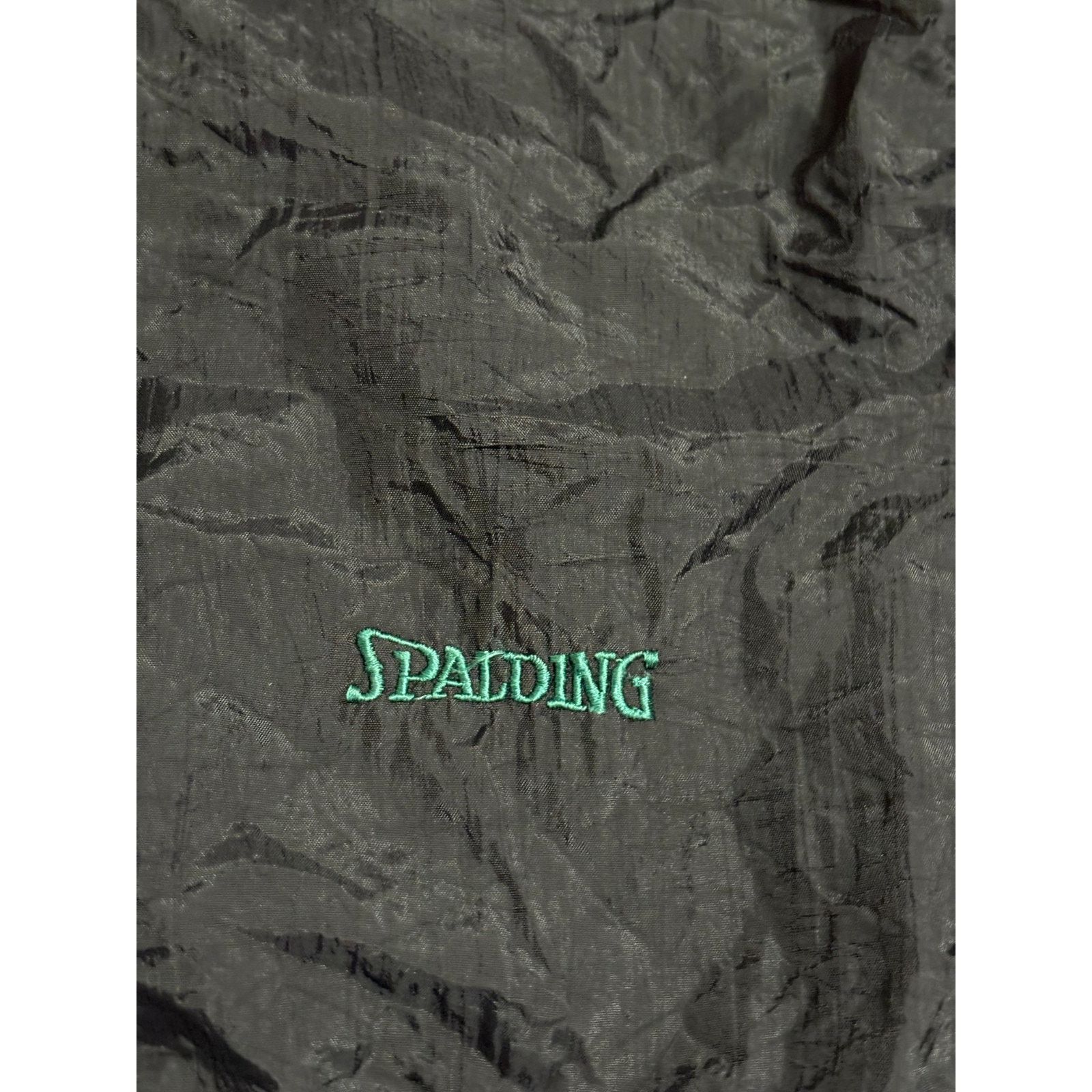 Spalding Vintage Spalding Green & Black Hooded Anorak Jacket - Men XL Size US XL / EU 56 / 4 - 4 Thumbnail