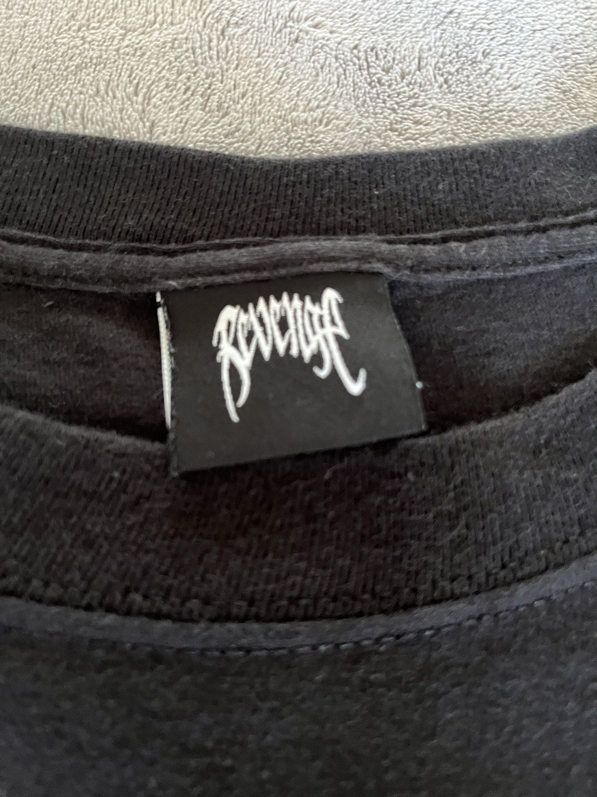 Revenge Revenge White Puff Print (Black Tee) Size US L / EU 52-54 / 3 - 4 Thumbnail