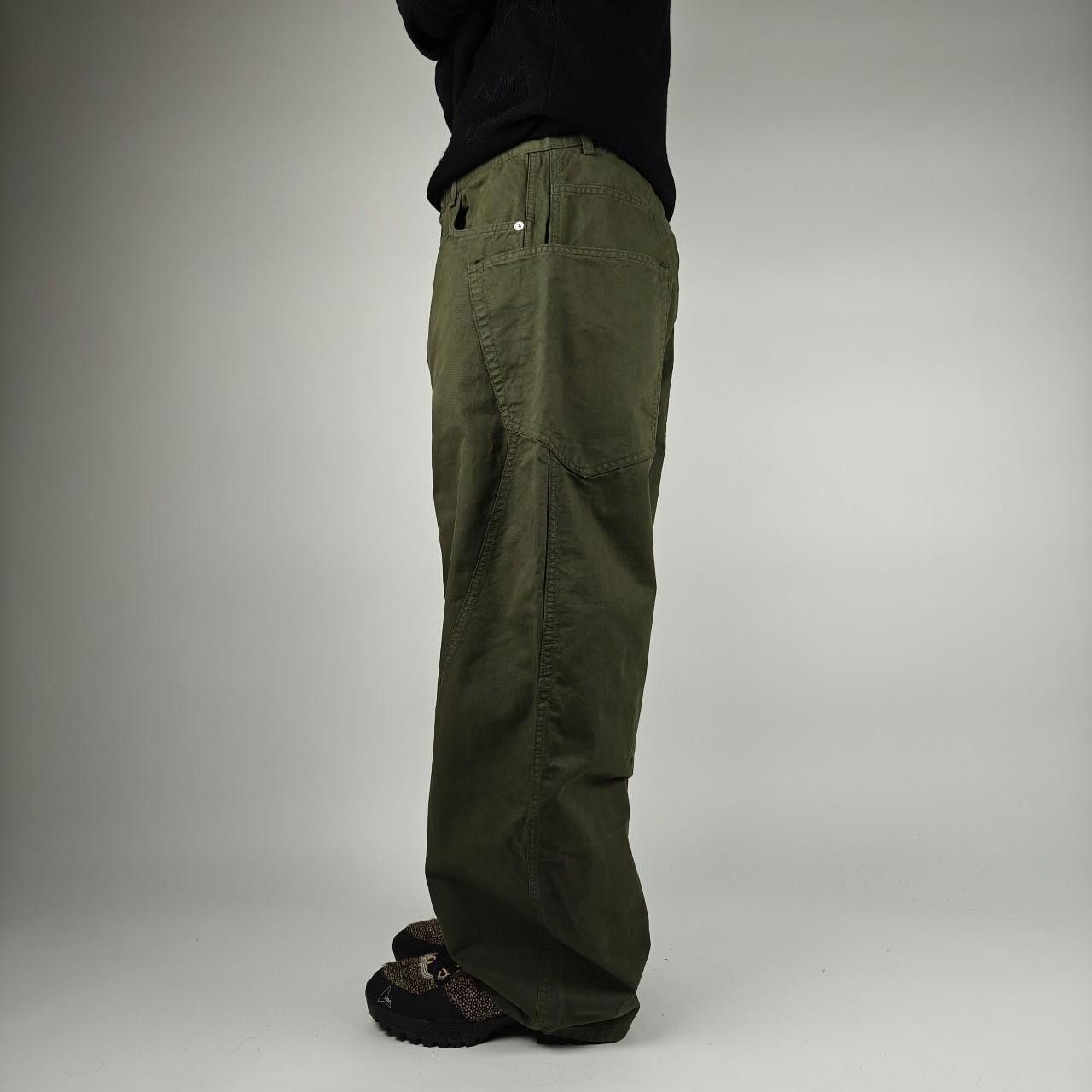 Other Japanese Green Curve Seam Fatigue Wide Leg Pants Size US 32 / EU 48 - 3 Thumbnail