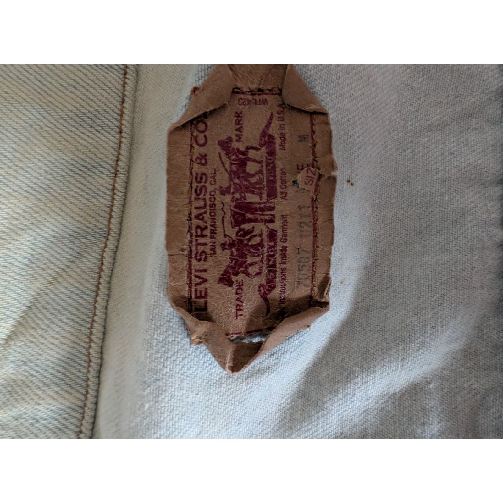 Levi's Levi’s 70507-0211 Light Wash Denim Trucker Jacket – M – USA Made – 80s/90s Vintage Mens Jacket Size US M / EU 48-50 / 2 - 4 Thumbnail