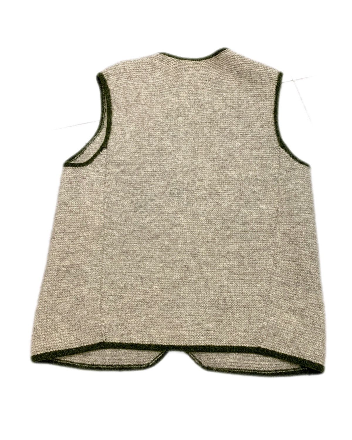 Vintage 90s Vintage Luxury Virgen wool sleeveless Cardigan vest Size US M / EU 48-50 / 2 - 2 Thumbnail