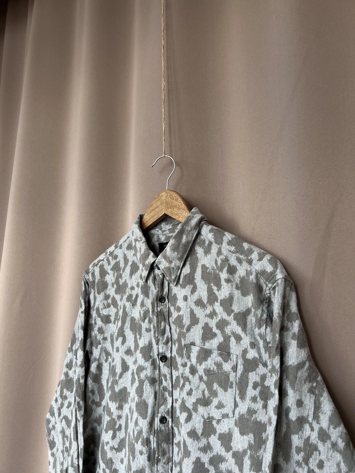 Allsaints AllSaints Montaud LS Cotton Button Shirt Mens Size L Size US L / EU 52-54 / 3 - 4 Thumbnail