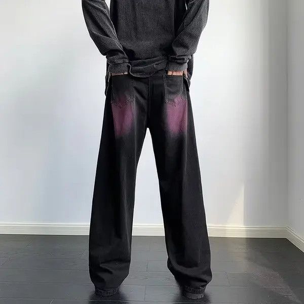VIBE Purple Faded Baggy Denim Jeans Size US 30 / EU 46 - 5 Thumbnail