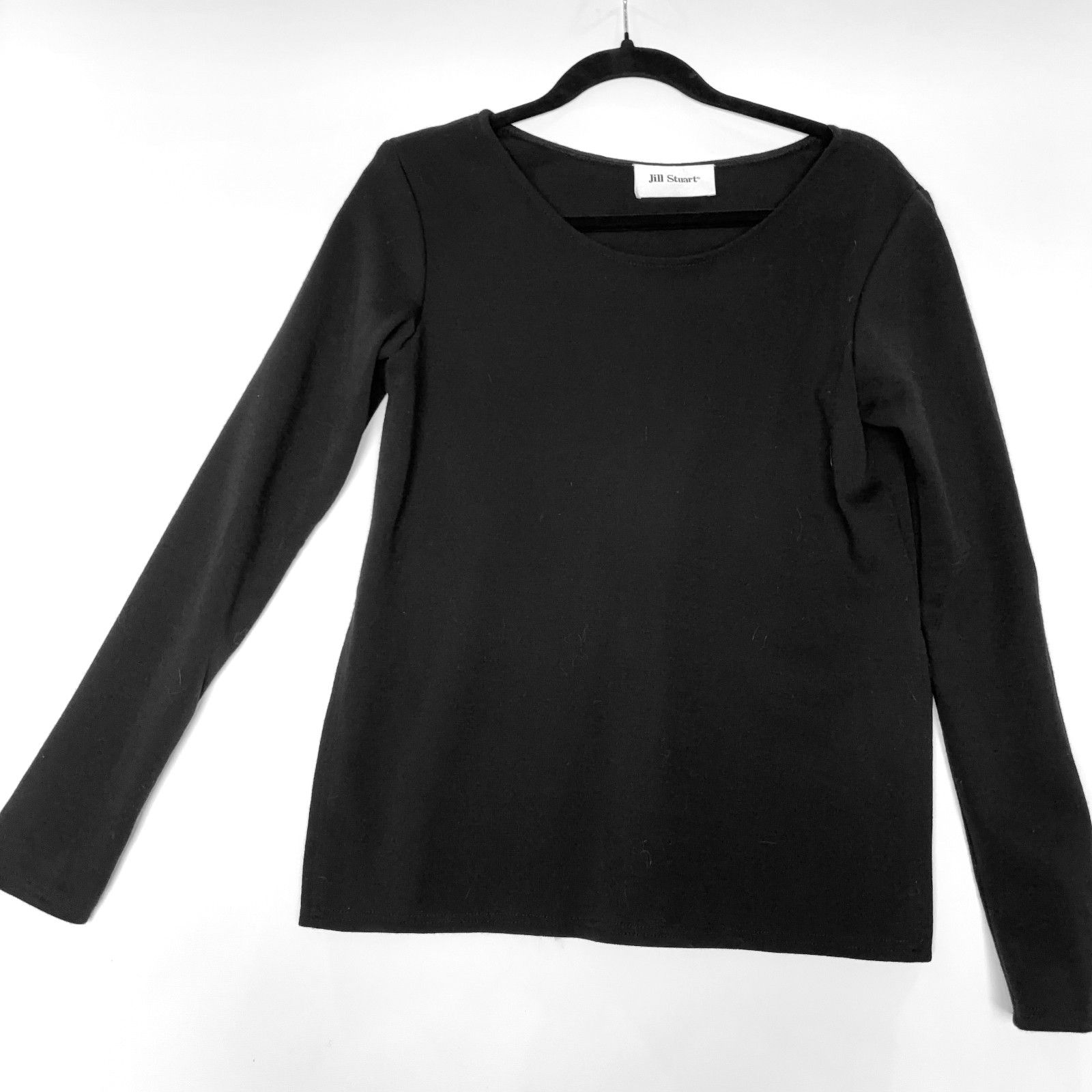 Other Vintage 1994 Jill Stuart Sample Black Ponte Knit Sweater Size S / US 4 / IT 40 - 1 Thumbnail