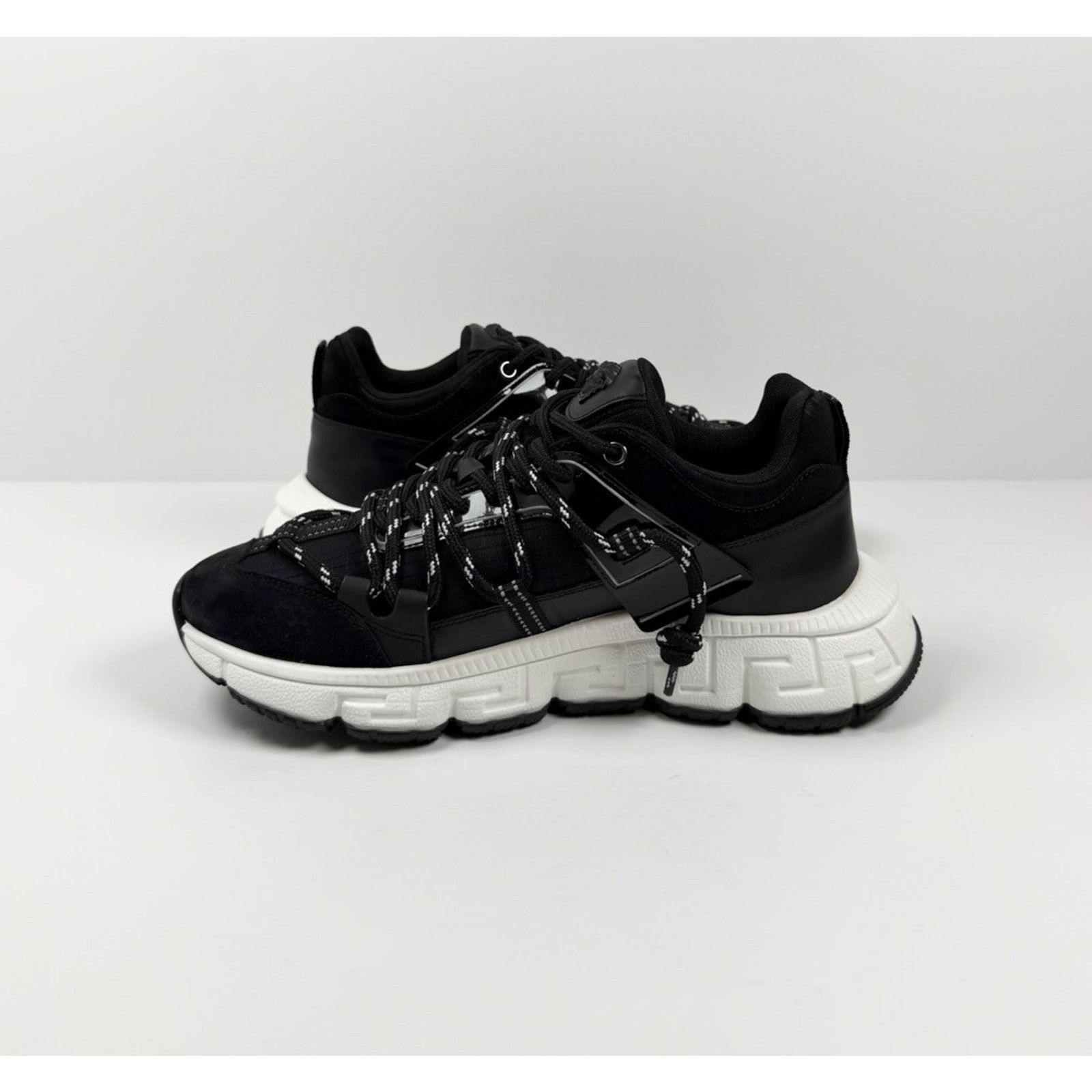 Versace Size 43EU/10US - Versace Trigreca Black Sneakers NEW! Size US 10 / EU 43 - 8 Thumbnail