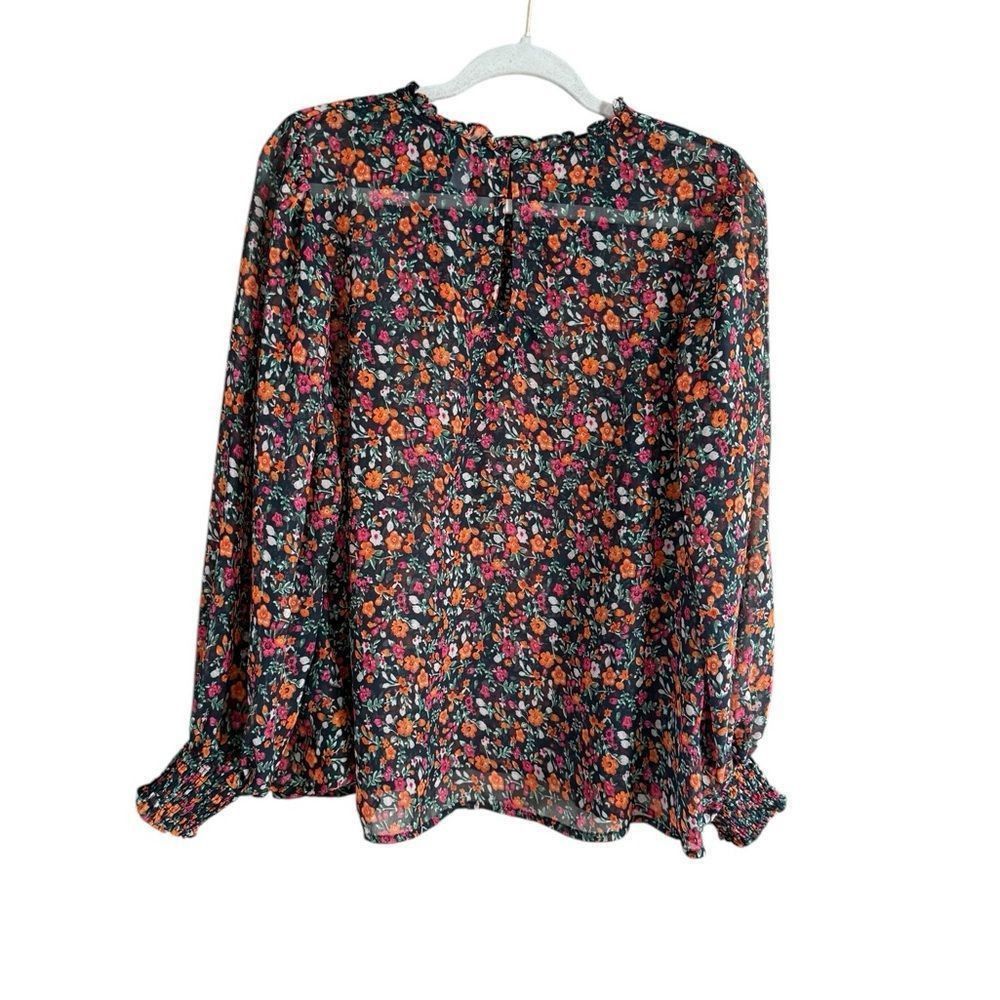 Topshop Top shop size 4 long sleeve multicolor blouse Size S / US 4 / IT 40 - 2 Thumbnail