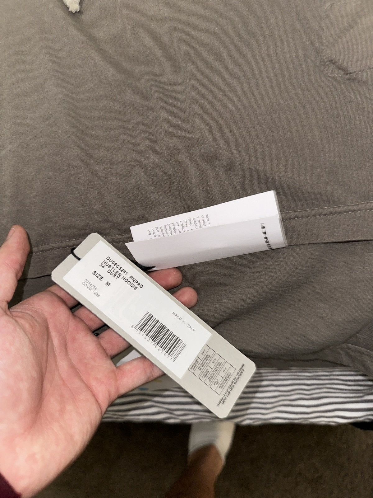 Rick Owens Drkshdw Rick Owens DrkShdw Hustler Hoodie Dust Color Brand New Size US M / EU 48-50 / 2 - 8 Thumbnail