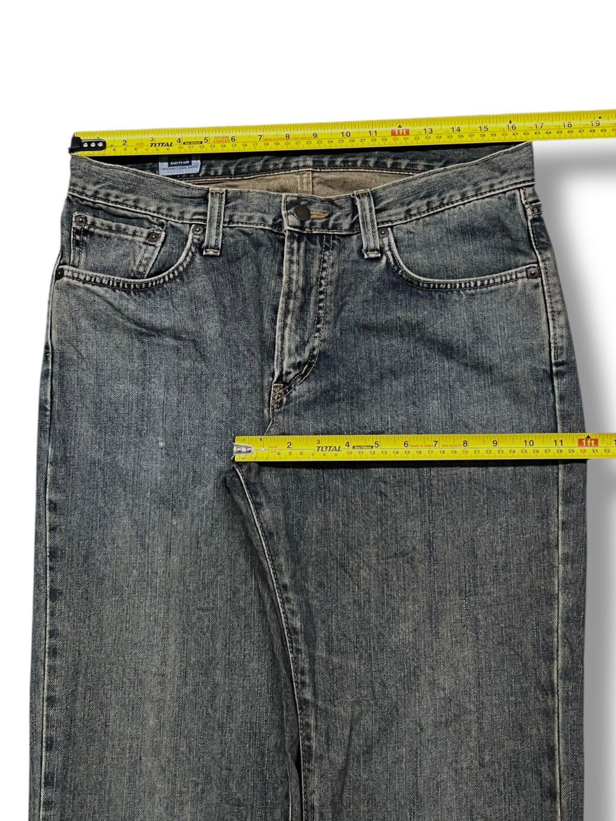 Edwin Vintage Edwin 403 Japan - Faded Wash, Distressed Denim Size US 33 - 16 Thumbnail