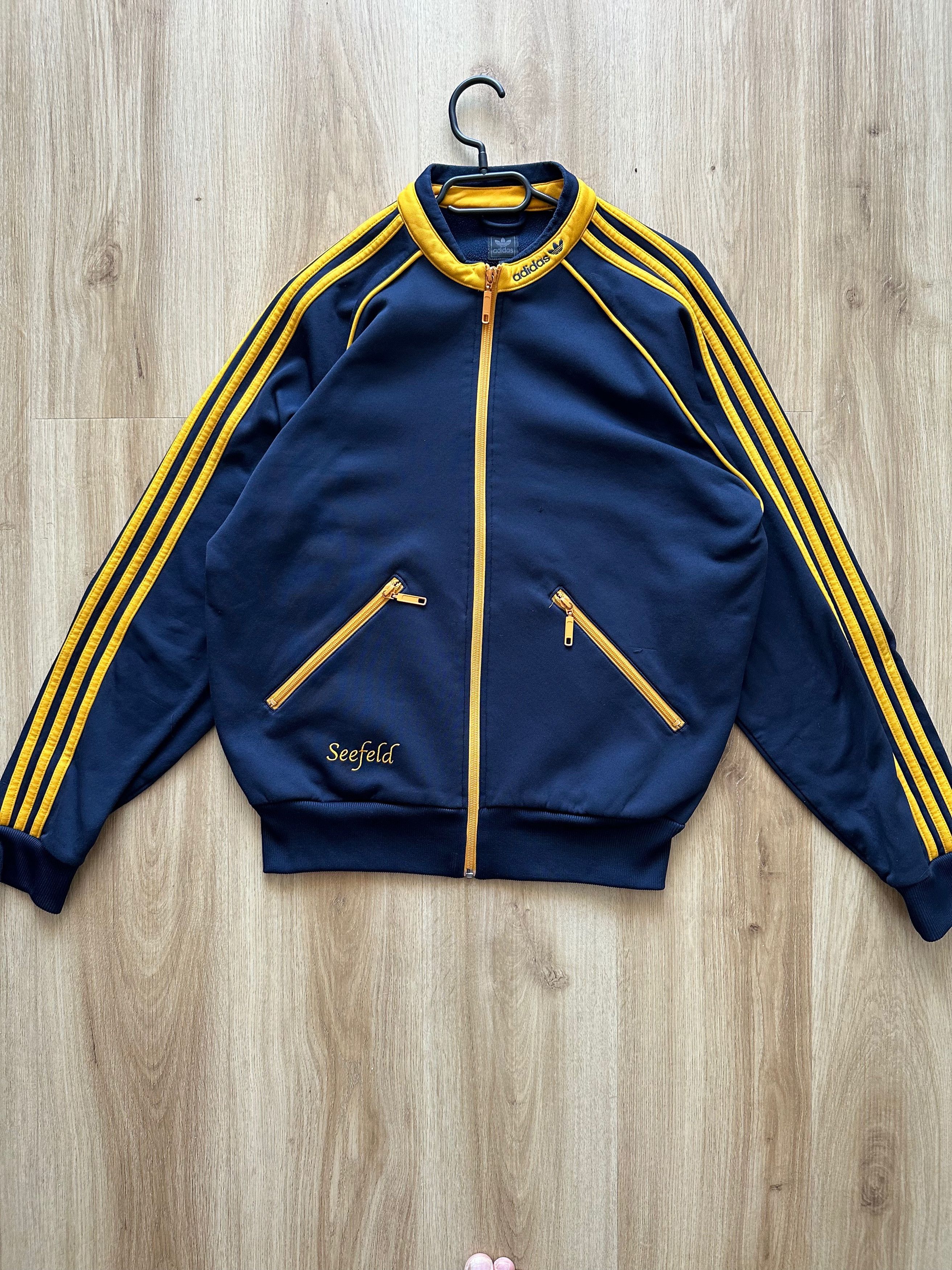 Adidas 00's Addias Seefeld Track top fleece lined light jacket Size US L / EU 52-54 / 3 - 8 Thumbnail