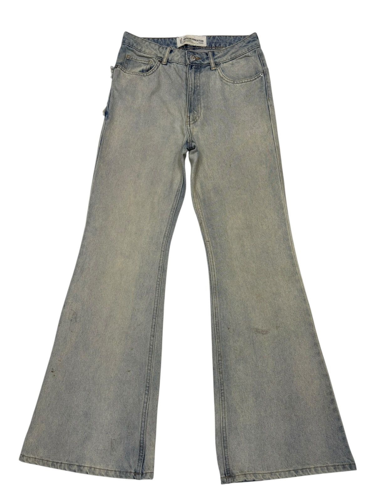 Heron Preston Heron Preston Star Embroidery Custom Made Flare Jeans Size US 28 / EU 44 - 2 Thumbnail