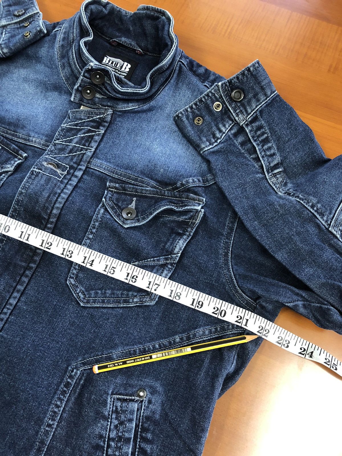 Japanese Brand Blue B Neo Denim Jacket Size US M / EU 48-50 / 2 - 17 Thumbnail
