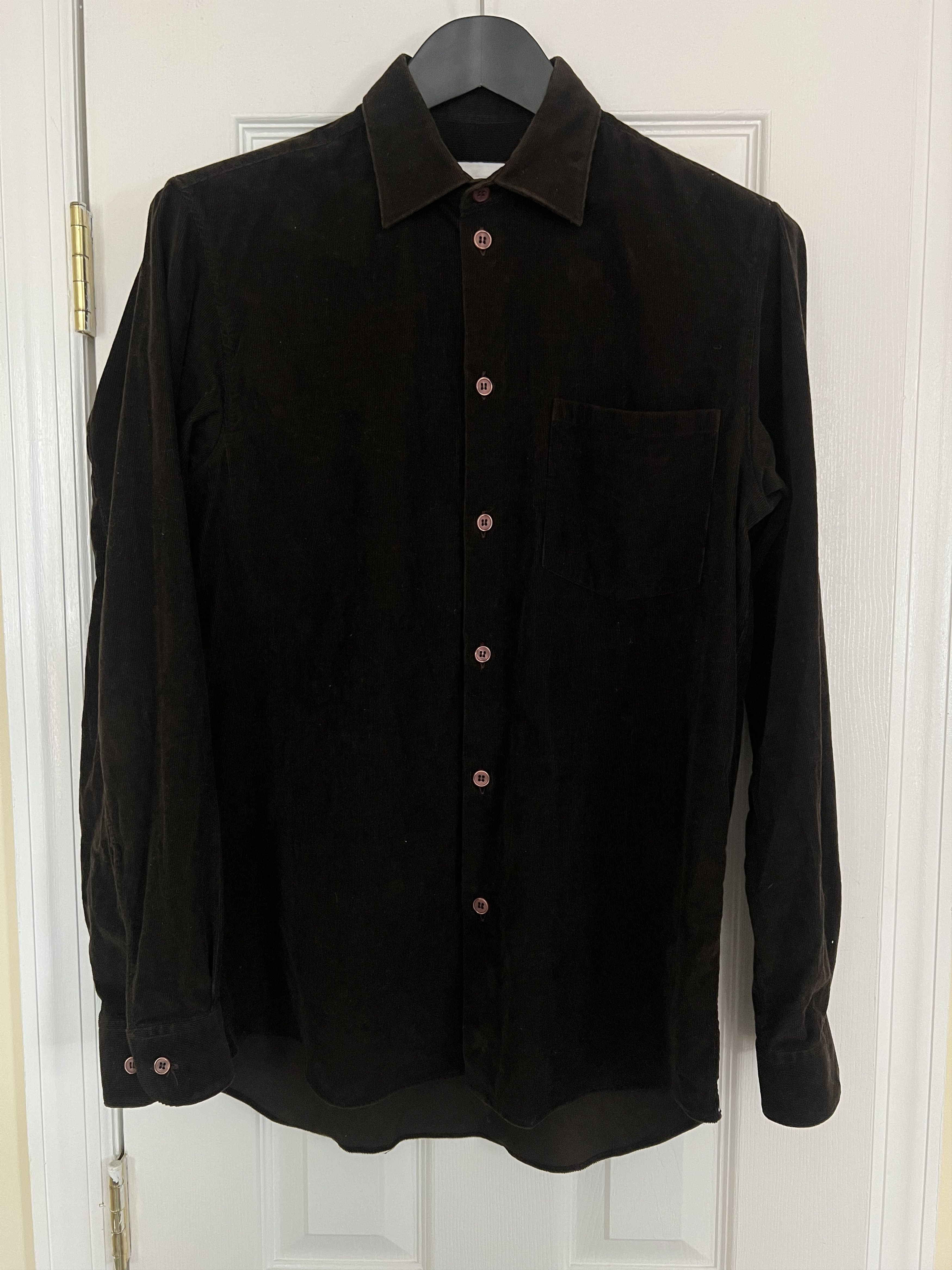 Helmut Lang Vintage Corduroy Shirt Size US S / EU 44-46 / 1 - 1 Thumbnail