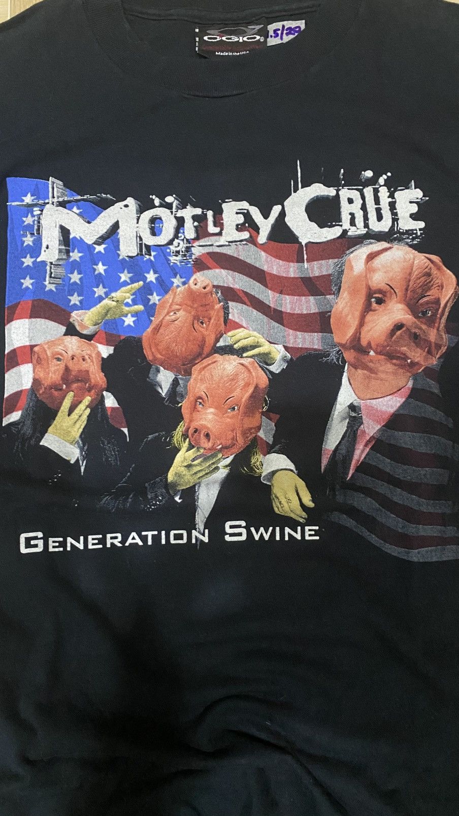 Band Tees Motley Crue - Generation Swine Band Tee Size US L / EU 52-54 / 3 - 3 Thumbnail