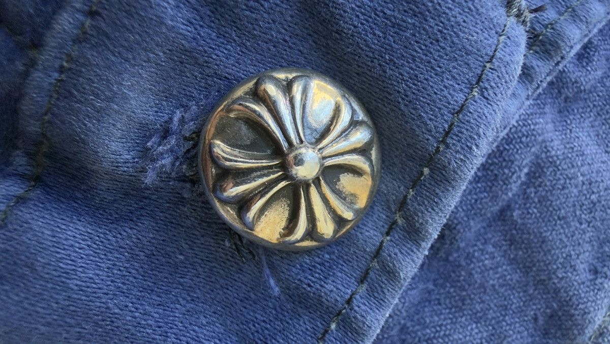 Chrome Hearts RARE!ChromeHearts Blue Cross Patch Vintage French Work Pants Size US 36 / EU 52 - 4 Thumbnail