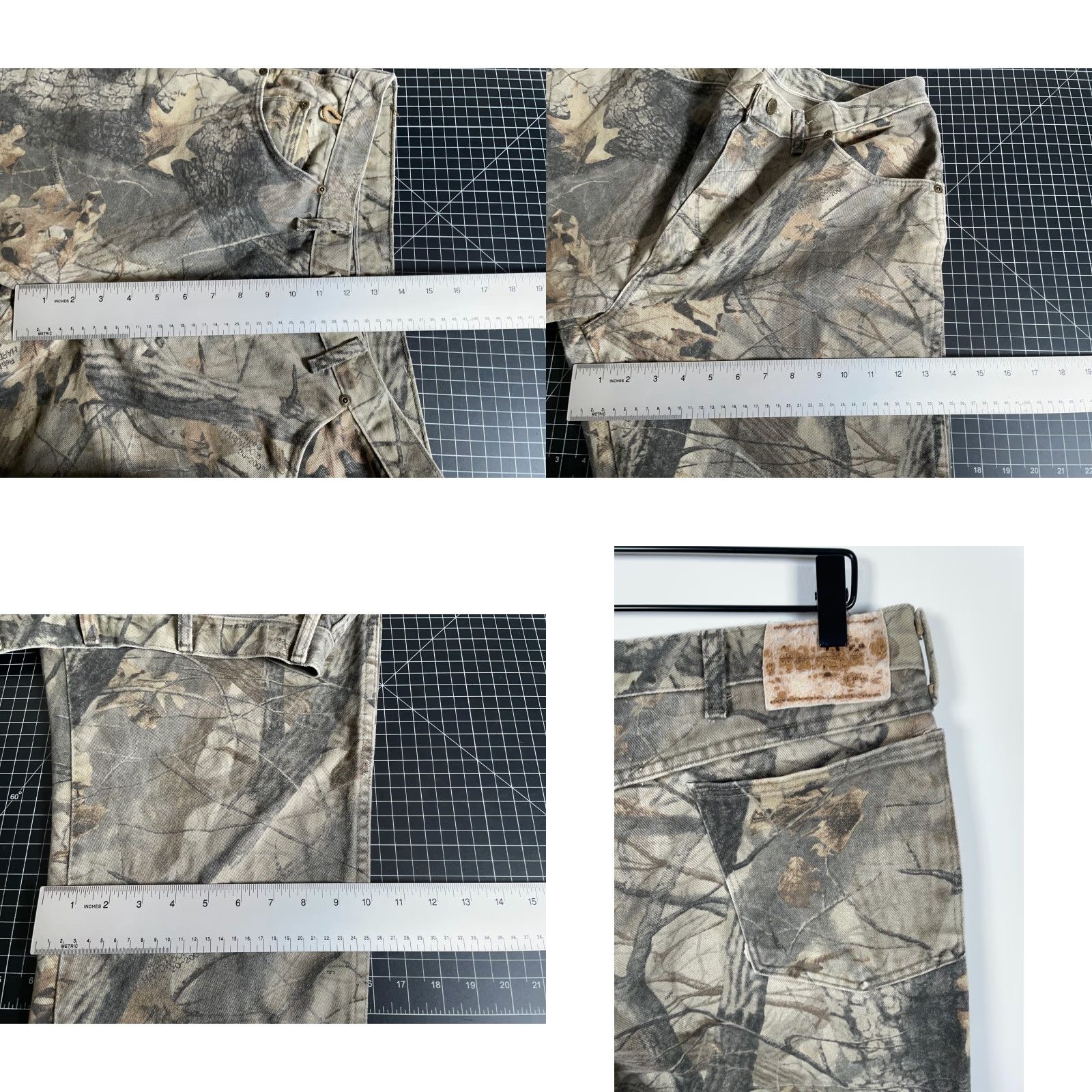 Wrangler VINTAGE Wrangler Jeans Men's 34 x 28 RealTree Hardwoods Camouflage Green 90s Wrangler 5-Pocket Denim Jeans Men Size US 34 / EU 50 - 8 Thumbnail