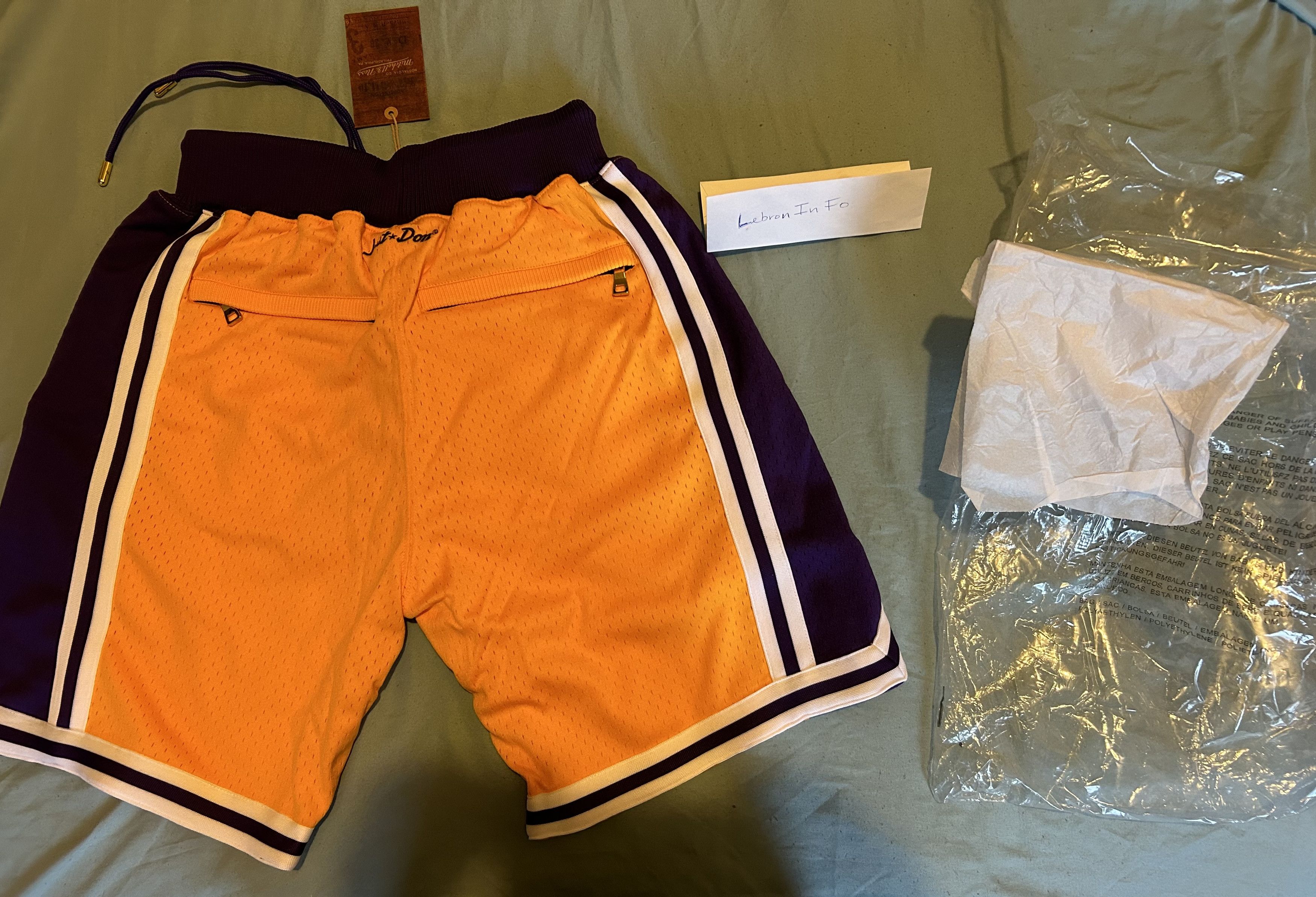 Just Don *Sz Small* Just Don Lakers Short Home 96-97 Size US 30 / EU 46 - 9 Thumbnail