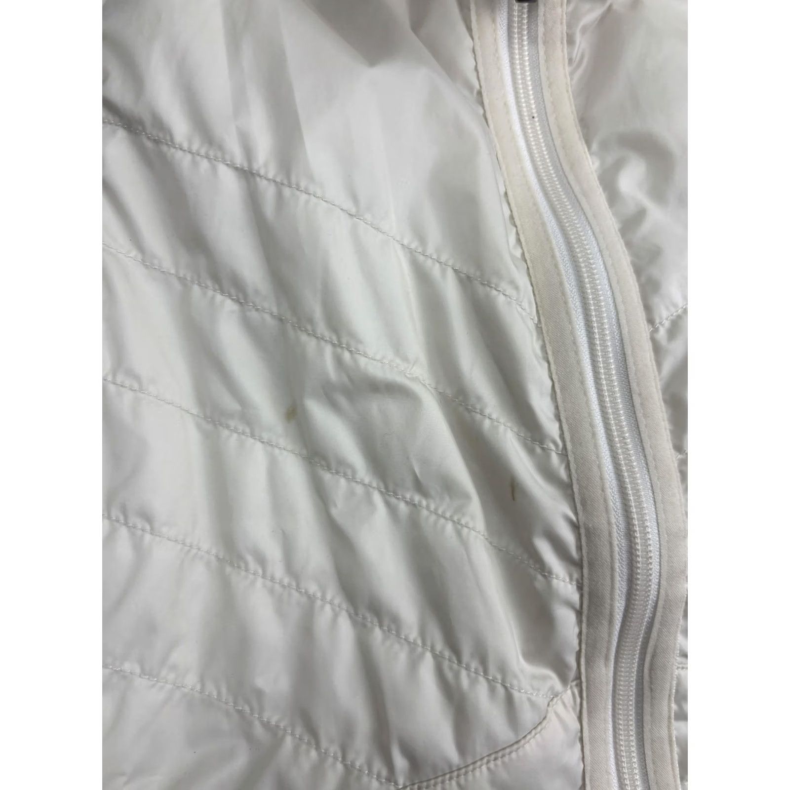 Vintage Columbia Vest Womens Medium White Quilted Fleece Lined Full Zip Pockets Size M / US 6-8 / IT 42-44 - 5 Thumbnail