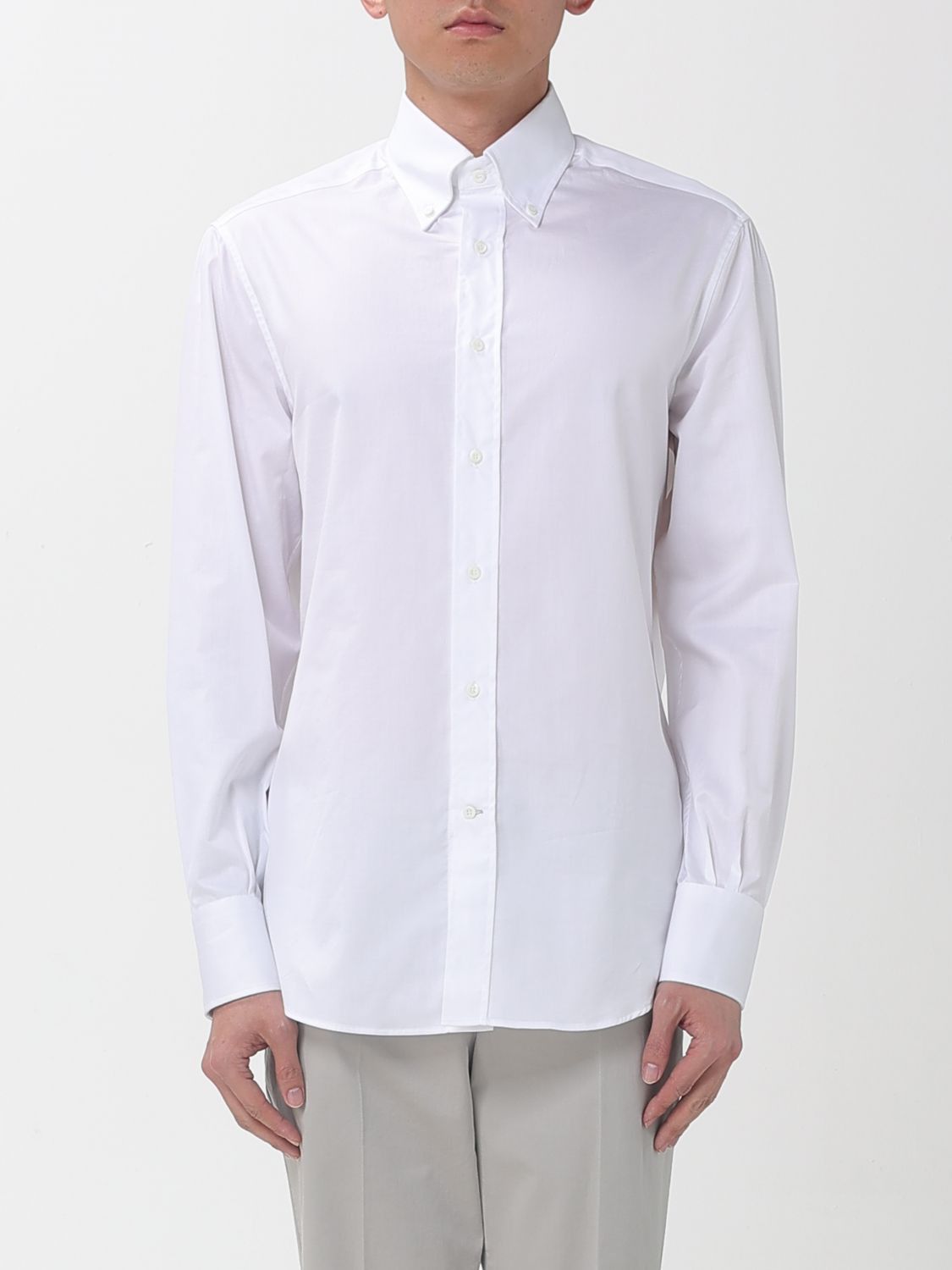 Brunello Cucinelli Brunello Cucinelli Shirt Men White Size US XL / EU 56 / 4 - 1 Thumbnail