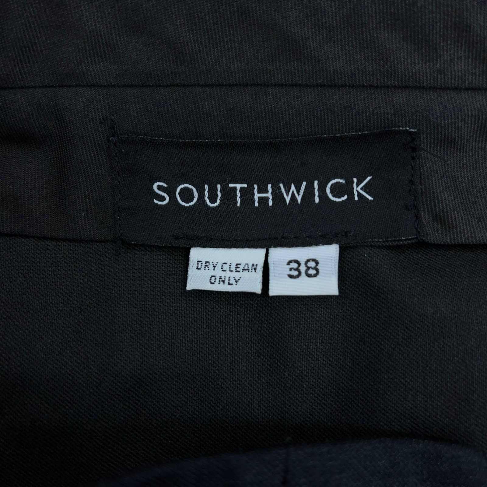 Southwick Southwick Mens Size 44XL Extra Long Suit 2 Piece Pinstripe Size 44L - 23 Thumbnail