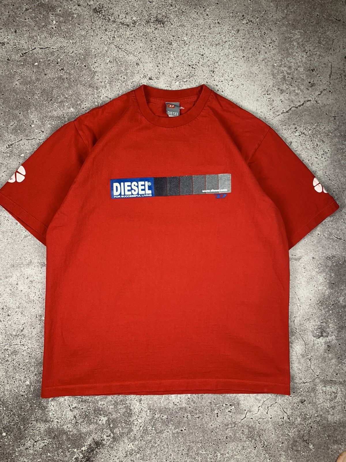 Pre-owned Diesel X Vintage Diesel T-shirt Vintage In Red
