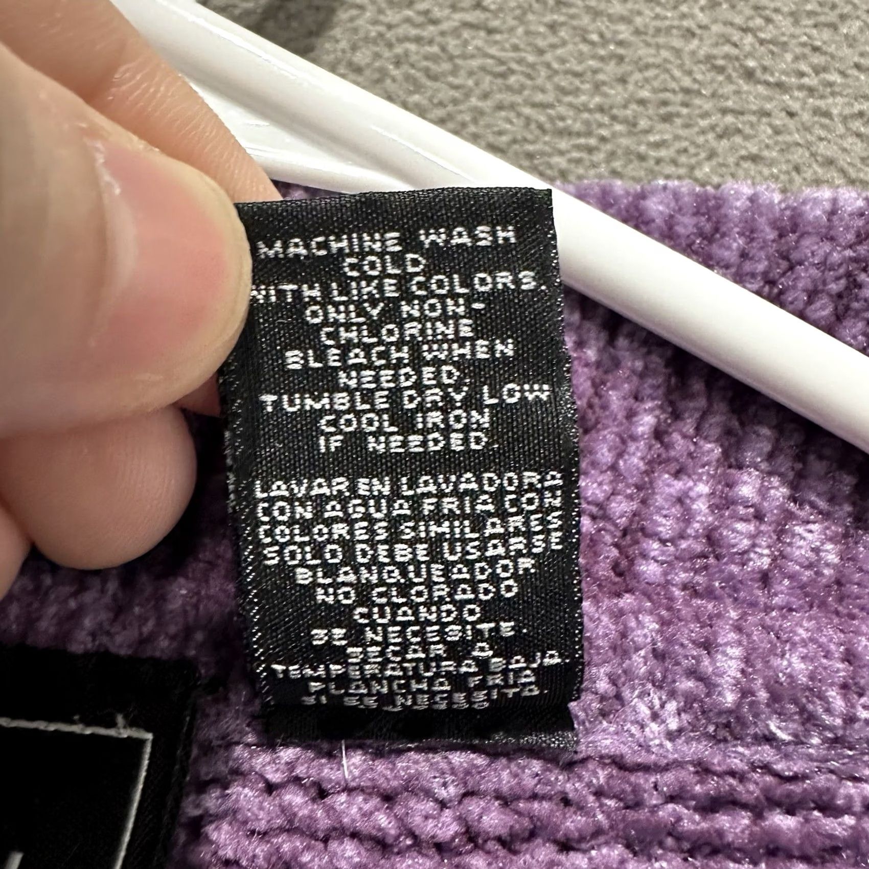 Vintage VINTAGE Bobbie Brooks Sweater Womens Medium Purple Cable Knit Full Zip 90s READ Size XL / US 12-14 / IT 48-50 - 5 Thumbnail