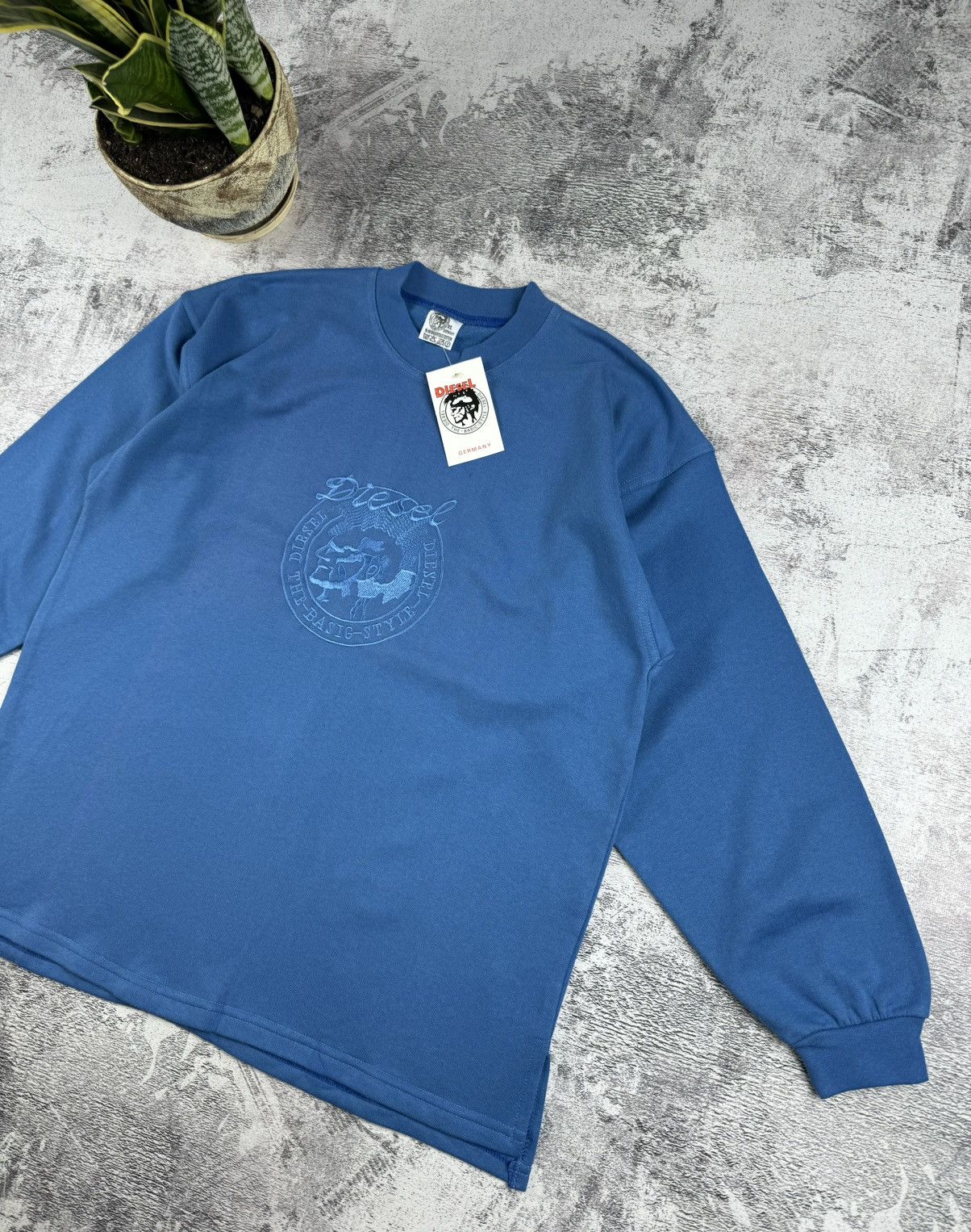 Diesel NEW 70S / 80S Diesel Big Logo Sweatshirt Hoodie Pullover Y2K Size US XL / EU 56 / 4 - 3 Thumbnail