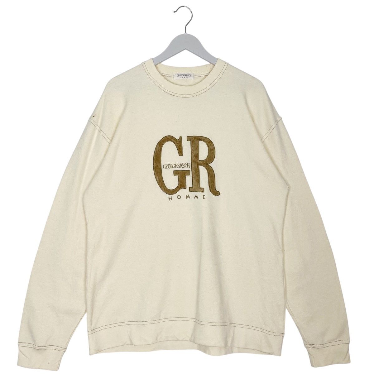 Other Vintage Georges Rech Printed Crewneck Sweatshirt White SizeL Size US M / EU 48-50 / 2 - 1 Thumbnail