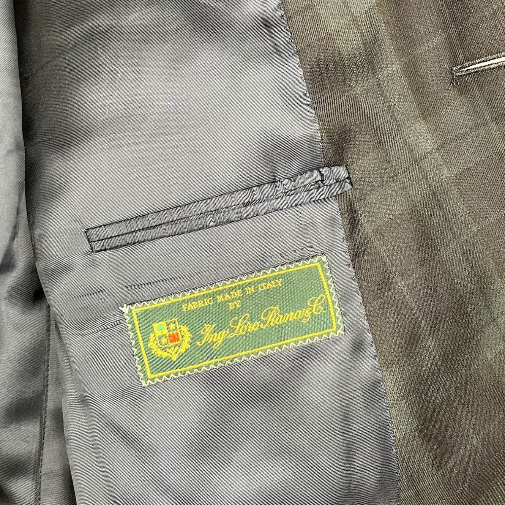 Loro Piana George Bass Jacket Mens 44 Loro Piana Wool Blazer 44R Black Watch Tartan Plaid Green Navy Size 44R - 5 Thumbnail