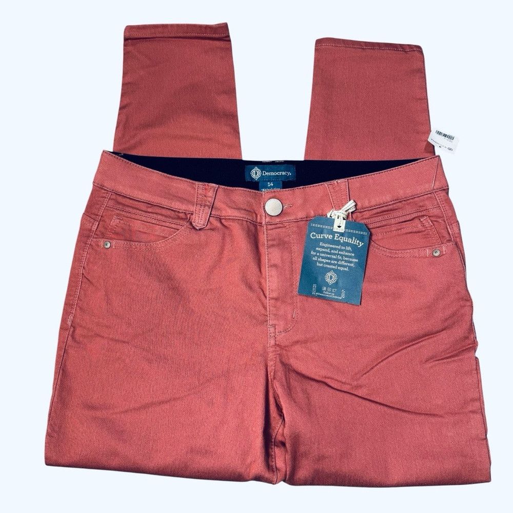 Other NWT New Democracy AB Solution Ankle Length Coral Light Brow Size 36" / US 14 / IT 50 - 4 Thumbnail
