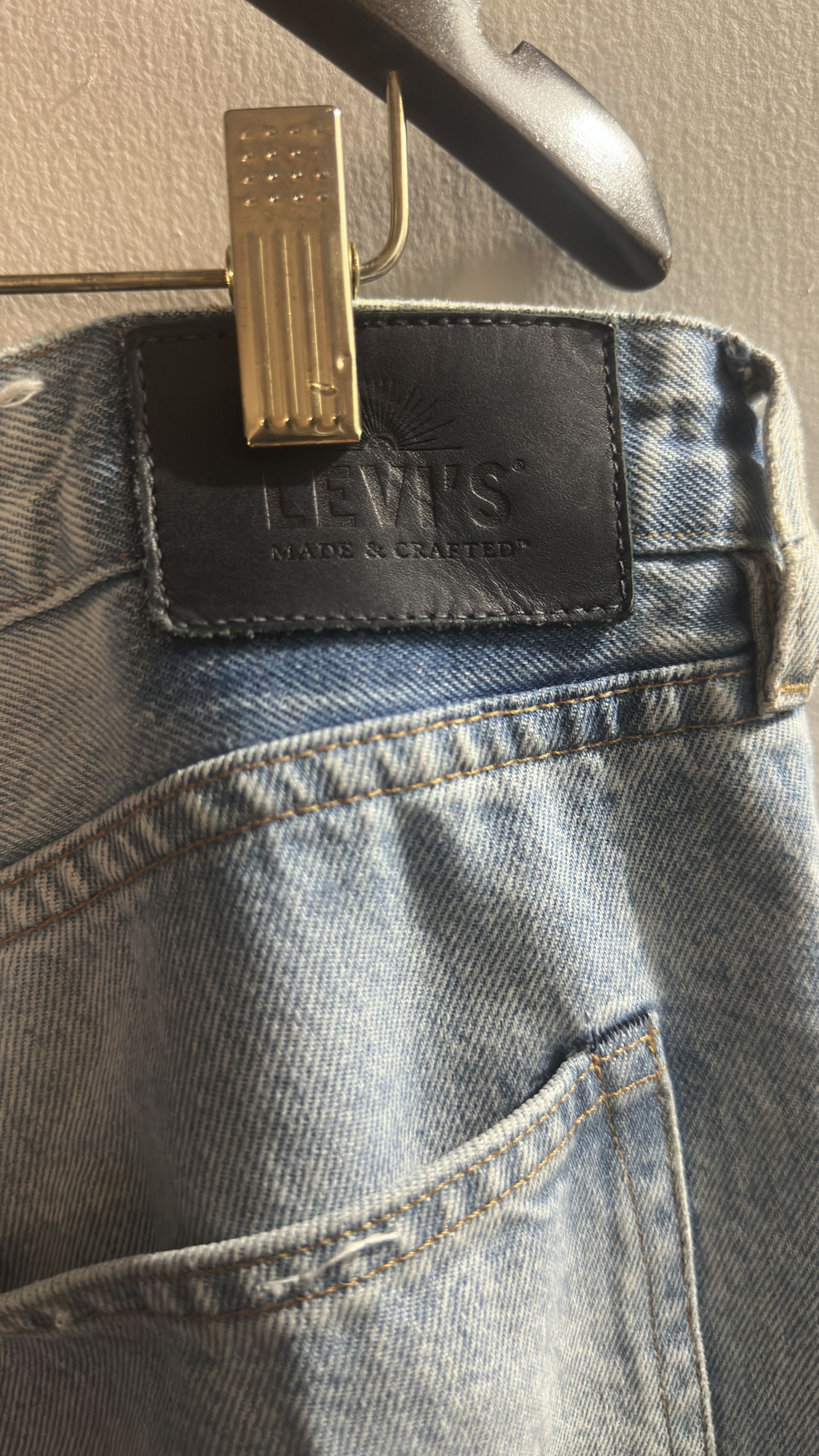 Levi's Vintage Clothing Patchwork Studio Taper Denim Size US 38 / EU 54 - 8 Thumbnail