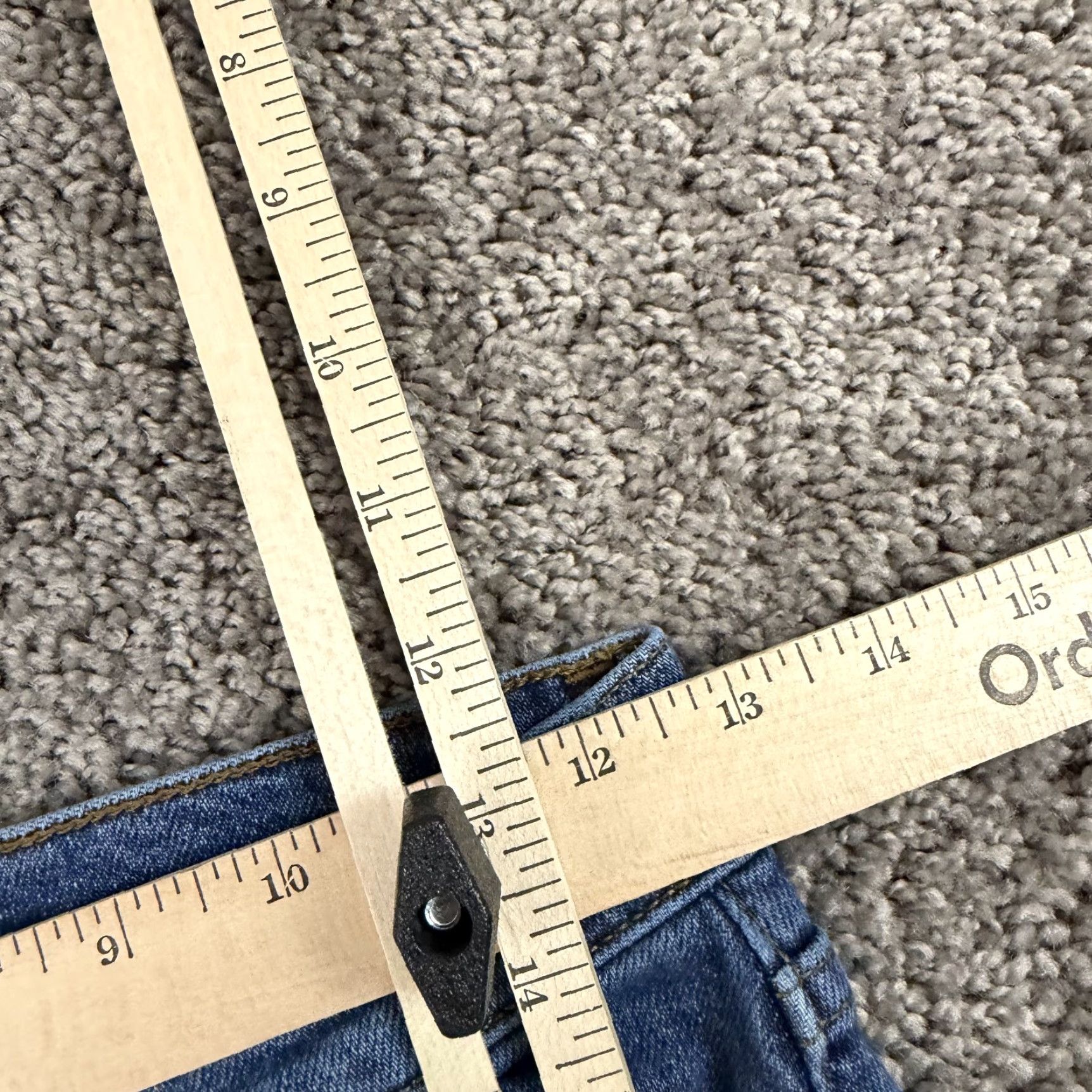 RE/DONE RE/DONE Jeans Women 25 Skinny Ankle Crop High Rise Distressed Denim Blue 24x27 Stretch Regular 90s? Size 42" / US 20 - 5 Thumbnail