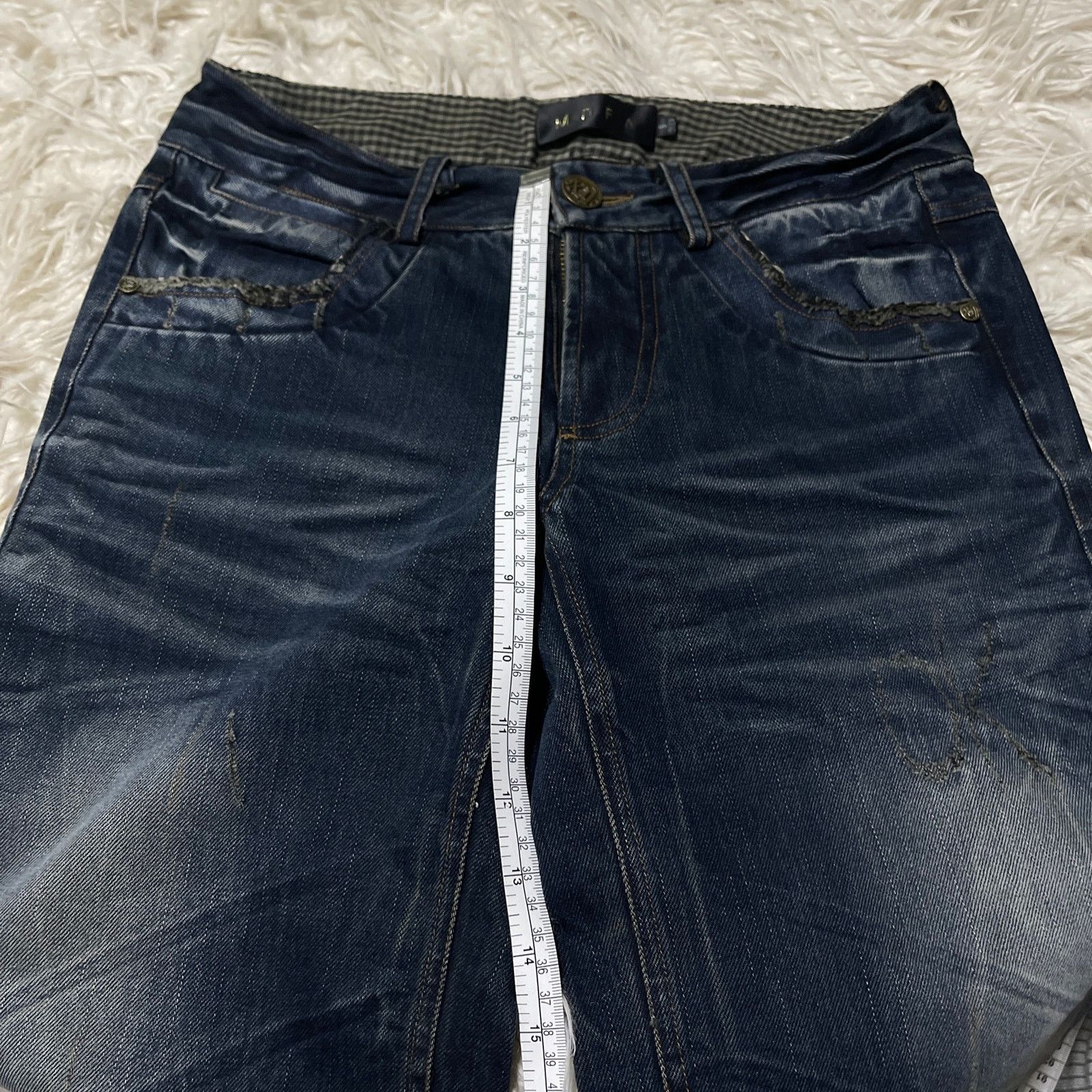 Hysteric Glamour × Japanese Brand × Vintage Vintage Faded Wash Low-rise Denim Jeans Blue size 29 Size 29" - 12 Thumbnail