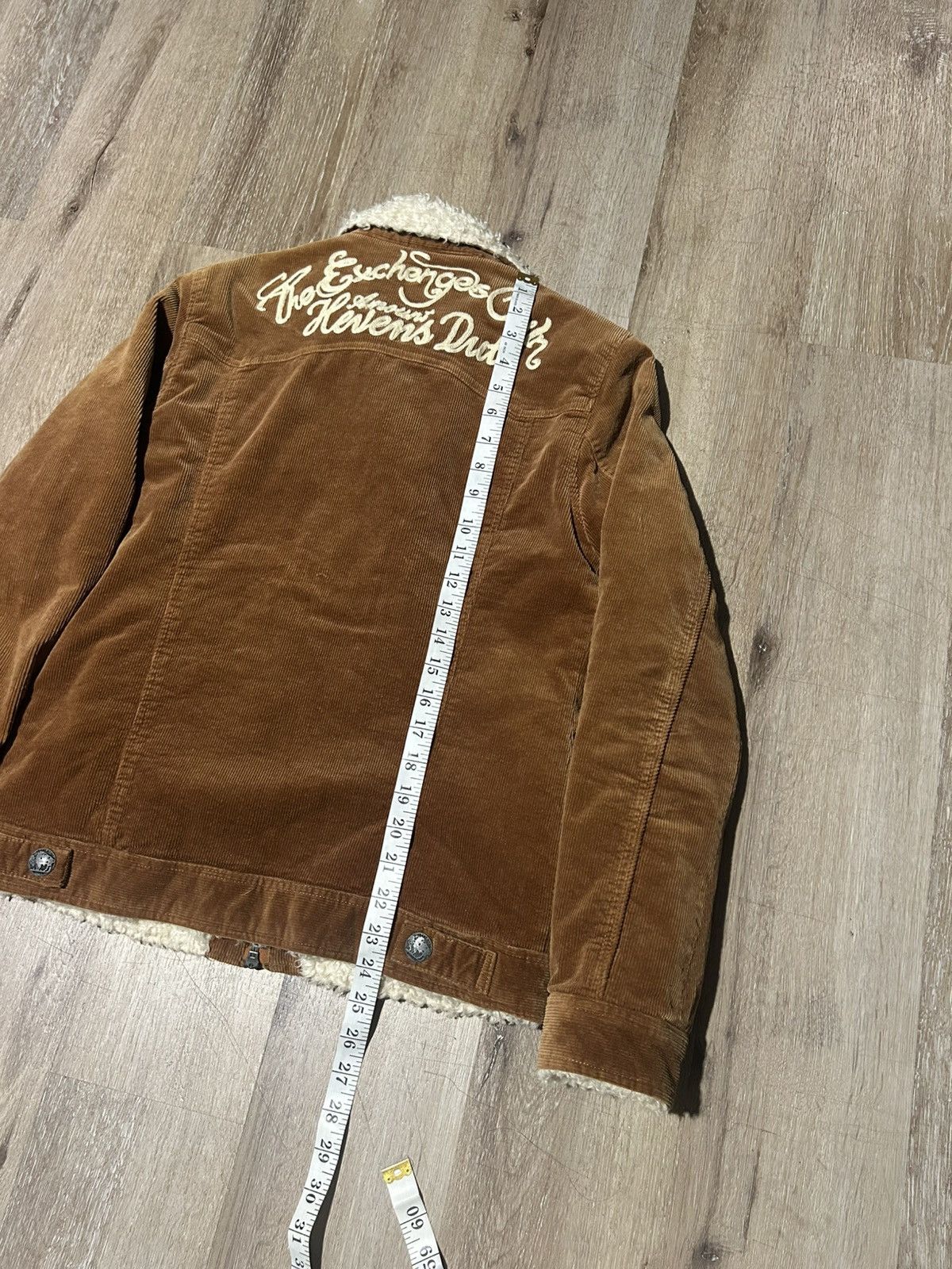 In The Attic Japanese Brand Corduroy Embroidered Faux Fur Jacket Size US S / EU 44-46 / 1 - 6 Thumbnail