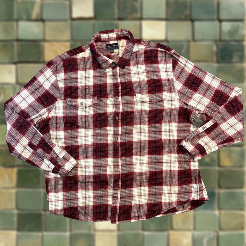 Lucky Brand Lucky Brand Shirt Mens XXL Red Flannel Classic Fit Outdoors Hiking Lumberjack Shirt Size US XXL / EU 58 / 5 - 1 Thumbnail
