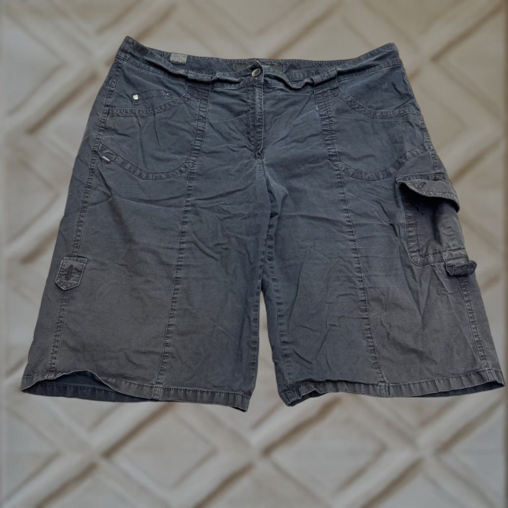 Vintage Zerres Outdoor Cargo Shorts Mens 48 Black Cotton Casual Travel Utility Pockets Size US 32 / EU 48 - 1 Thumbnail