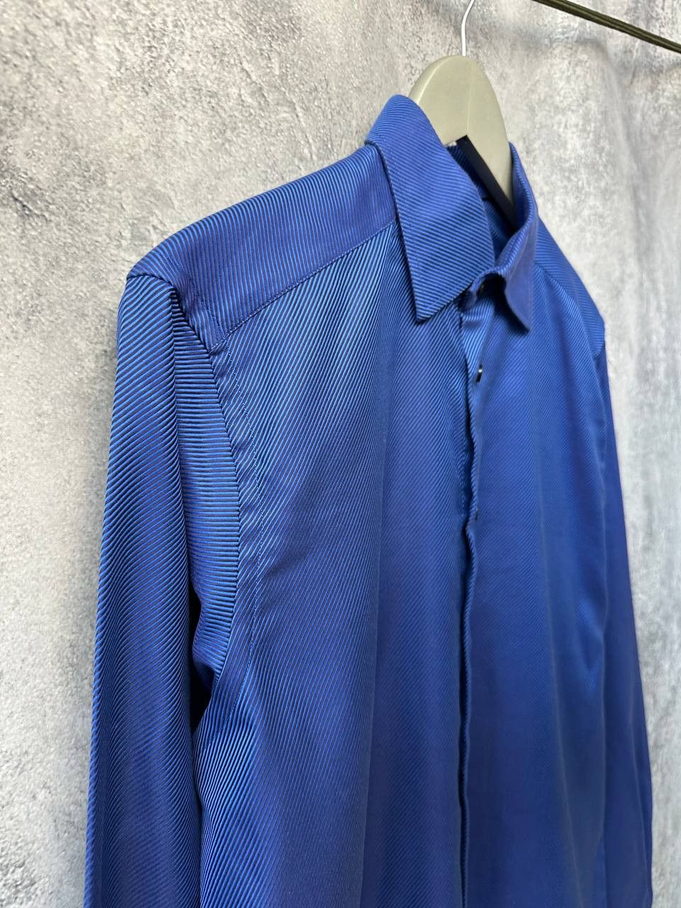 Eton ETON Contemporary Striped Gradient Blue Button Up Shirt Size US M / EU 48-50 / 2 - 4 Thumbnail