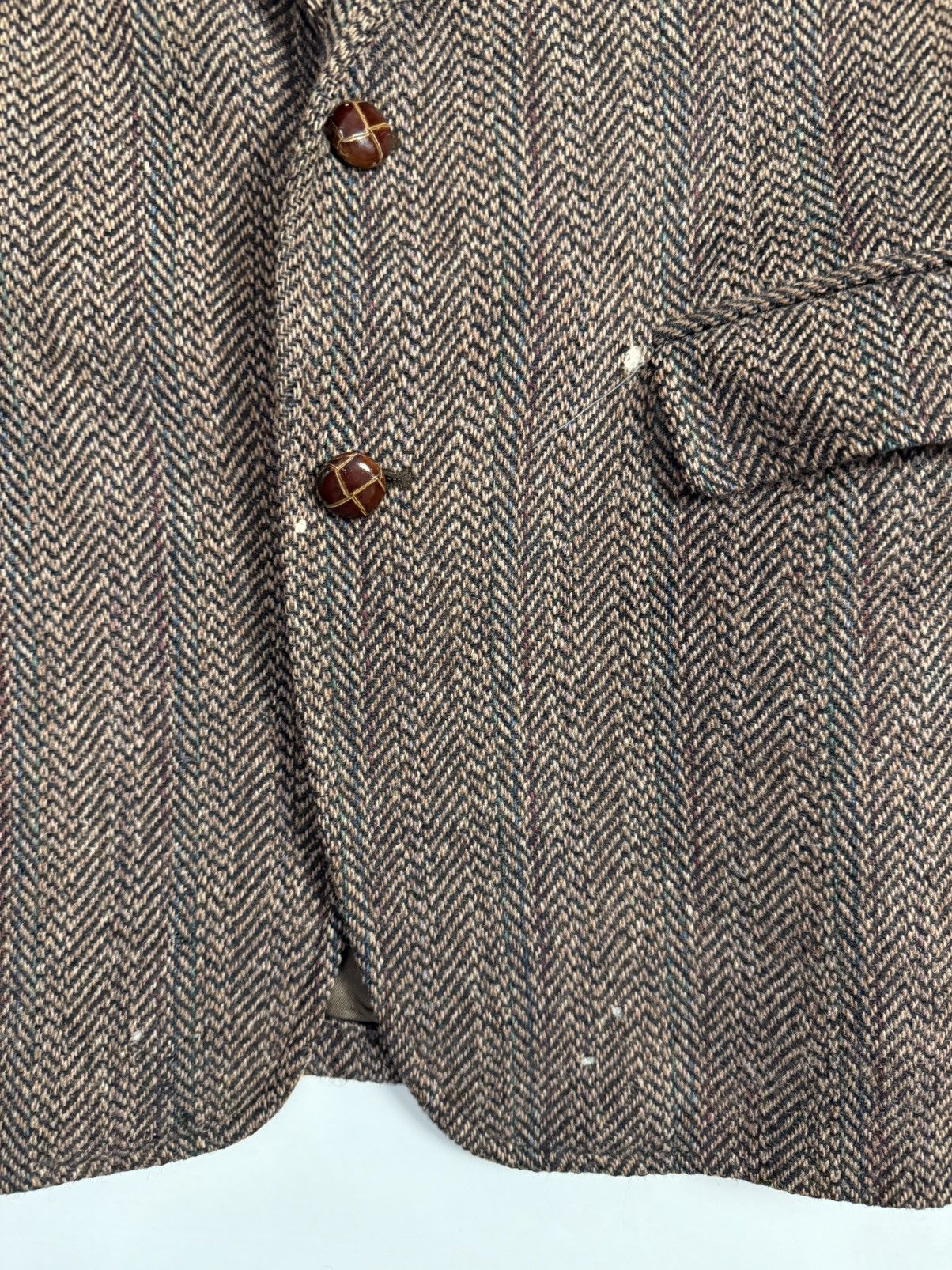Harris Tweed Vintage Harris Tweed Blazer - Handwoven Scottish Wool Size 34R - 9 Thumbnail
