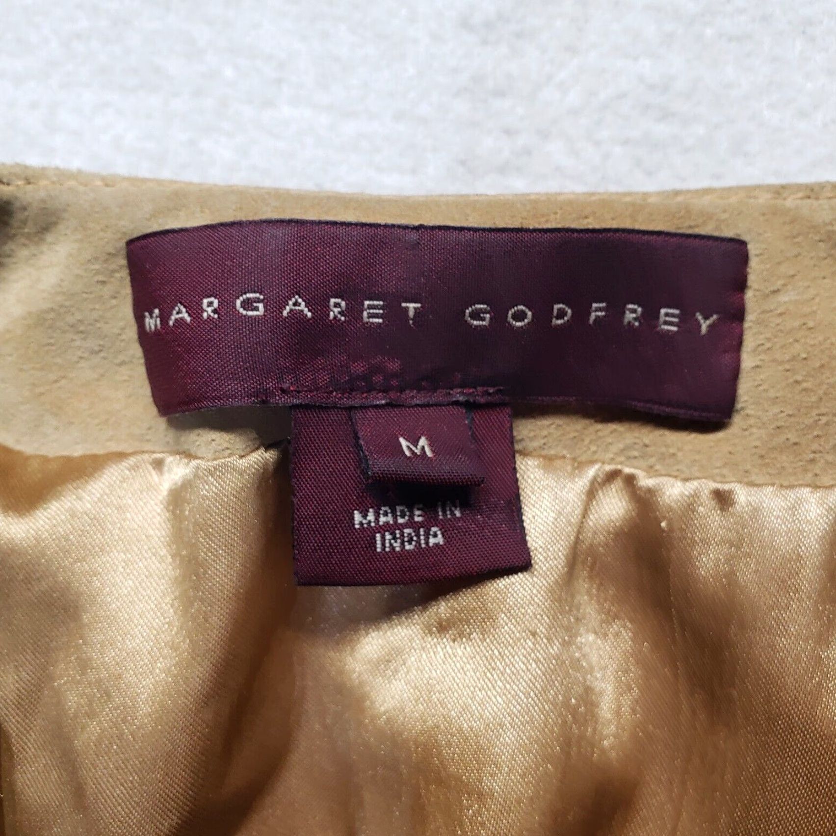 Vintage VINTAGE Margaret Godfrey Suede Bolero Jacket Beige Beaded Sequins Size M Medium Womens Jacket Size M / US 6-8 / IT 42-44 - 4 Thumbnail