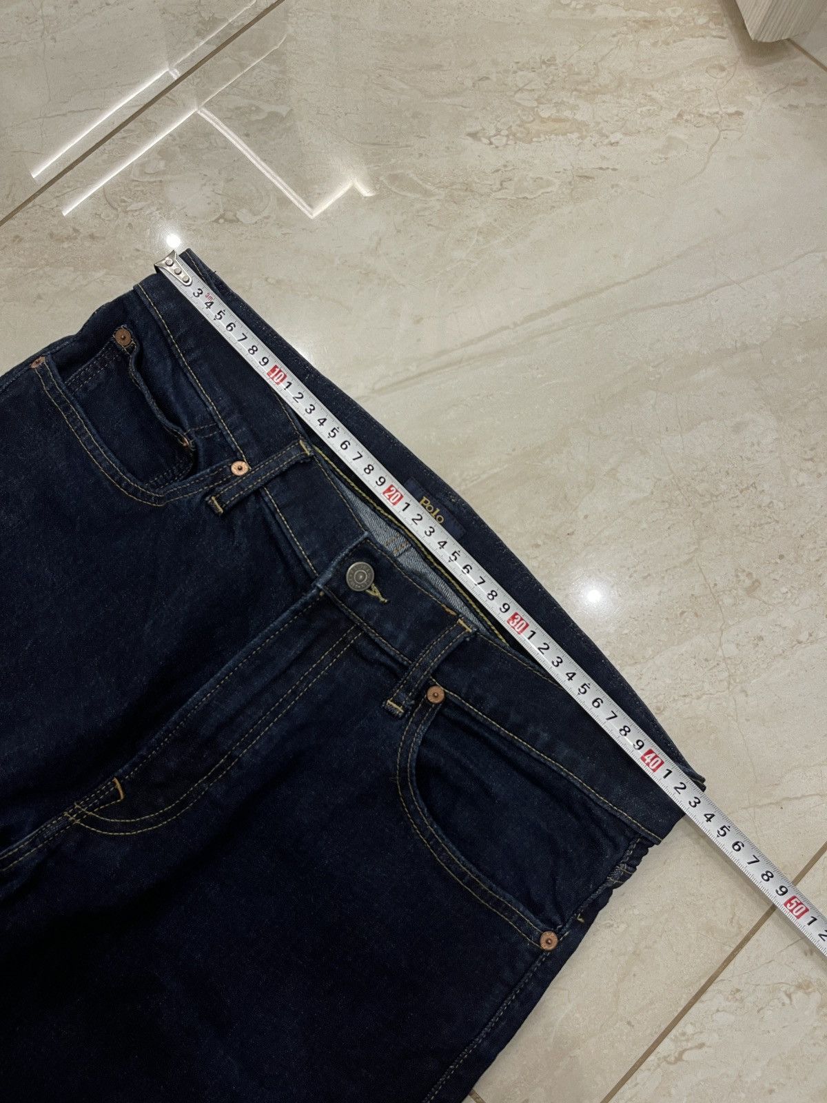 Polo Ralph Lauren Polo Ralph Lauren Dark Wash Slim Denim Jeans 34x34 Size US 34 / EU 50 - 7 Thumbnail