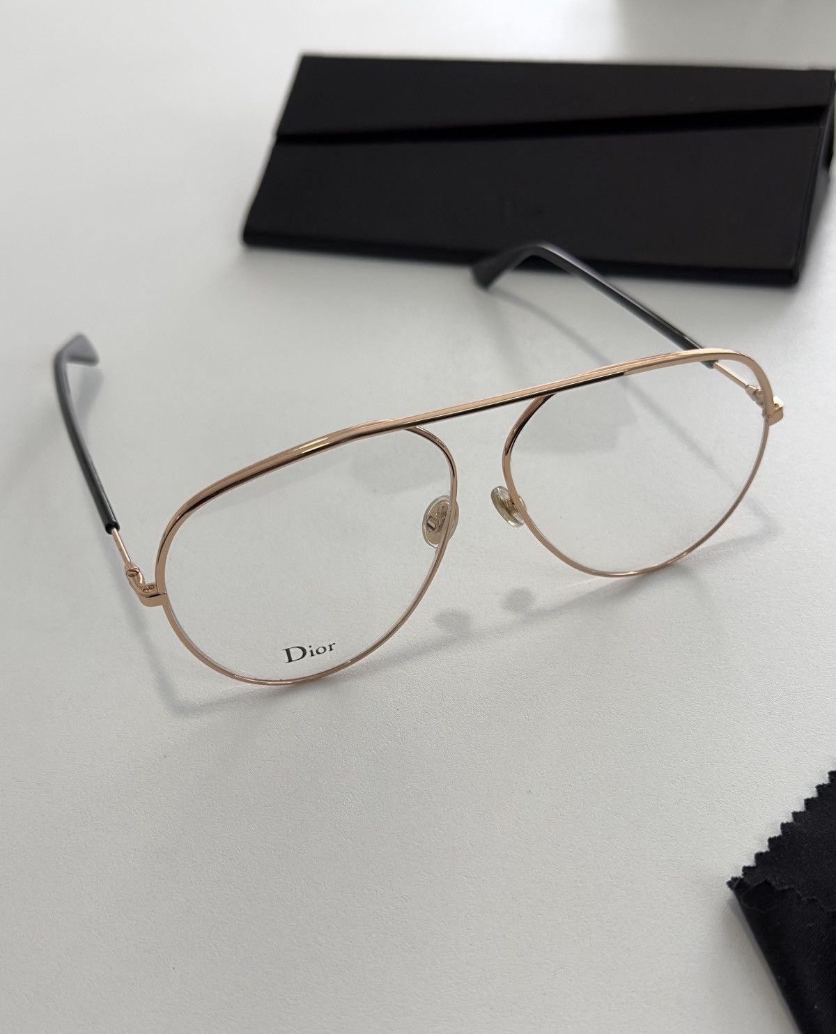Dior Dior vintage aviator gold rim eyeglasses Size ONE SIZE - 5 Thumbnail