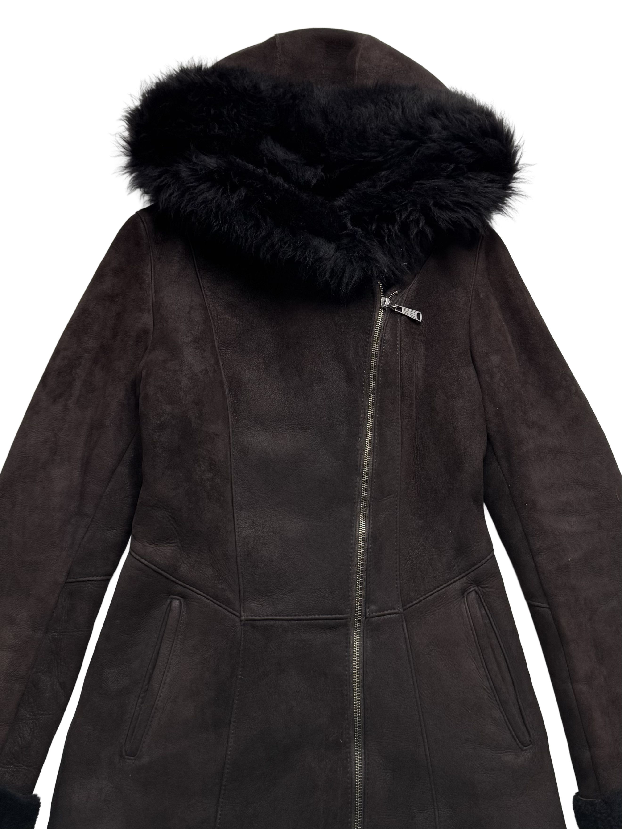 Vintage Vintage Real Sheepskin Hooded Coat Size S / US 4 / IT 40 - 7 Thumbnail