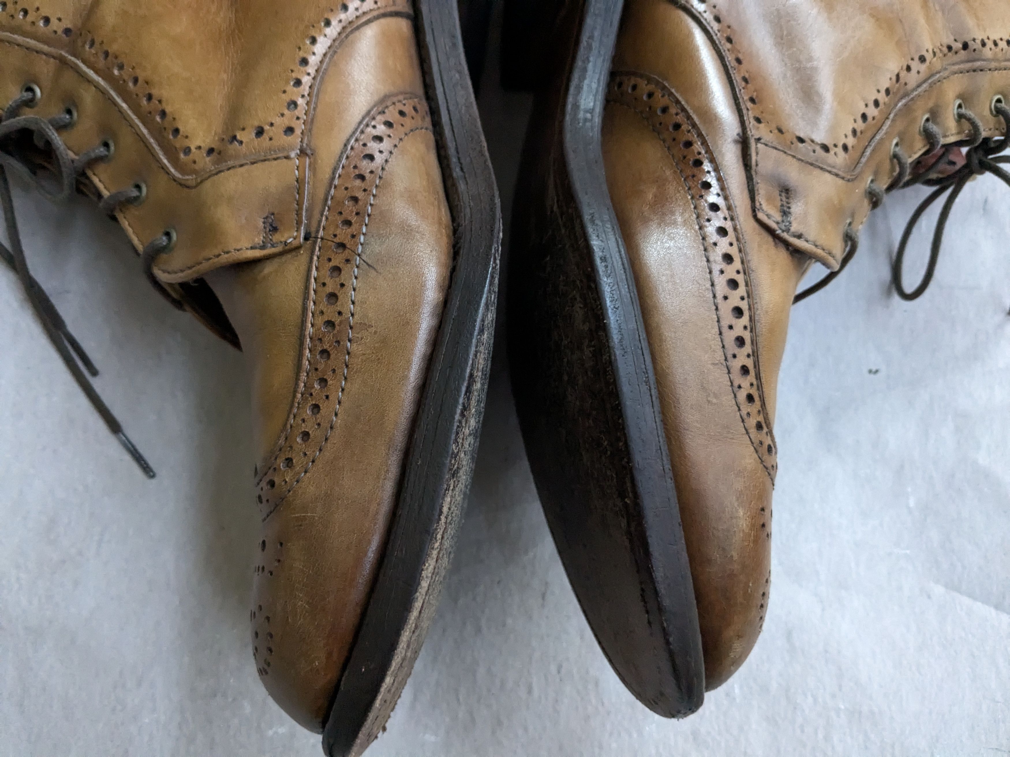 Allen Edmonds Allen Edmonds Dalton Boots Brown Wingtip Brogues 10 Wide Size US 10 / EU 43 - 11 Thumbnail