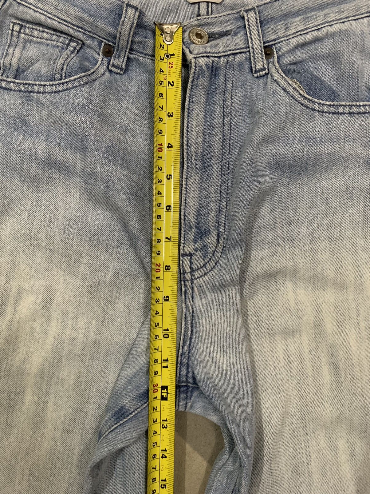 Japanese Brand Vintage Y2K Japanese Brand Baggy Wide Leg Distressed Jeans Size 26" / US 2 / IT 38 - 16 Thumbnail