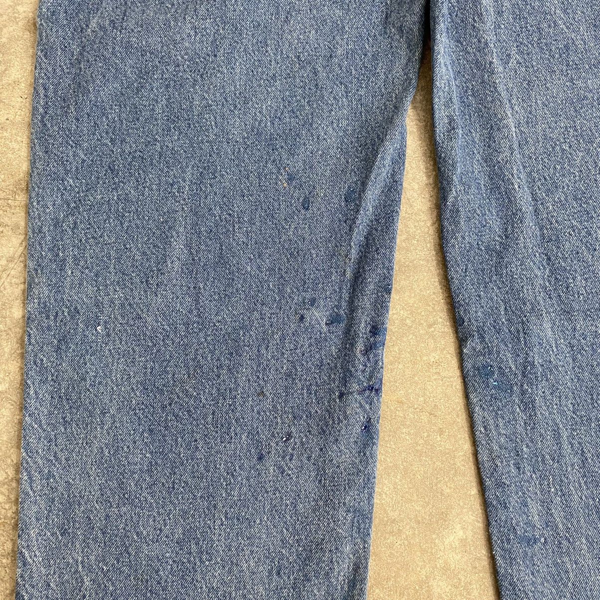 Carhartt VTG Carhartt Double Knee Faded Blue Dirty Carpenter Denim Size US 38 / EU 54 - 18 Thumbnail